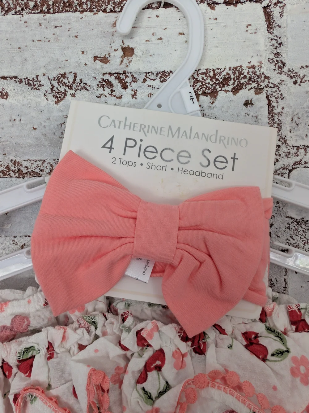 Catherine Malandrino Girls' Pink Cherry 4-Piece Set